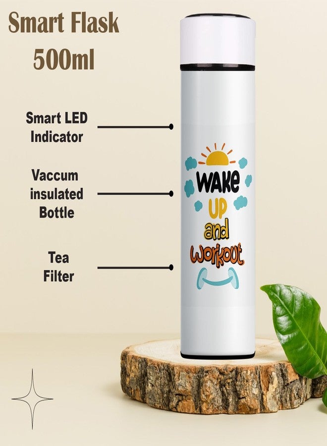 TrendoPrint تريندو برينت، جهاز ذكي معزول بتفريغ الهواء مزود بشاشة عرض درجة الحرارة LED، مصنوع من الفولاذ المقاوم للصدأ، مناسب للصالة الرياضية، واليوغا، والأطفال، والأولاد، والبنات، والتمارين الرياضية (WB727) - Image 3